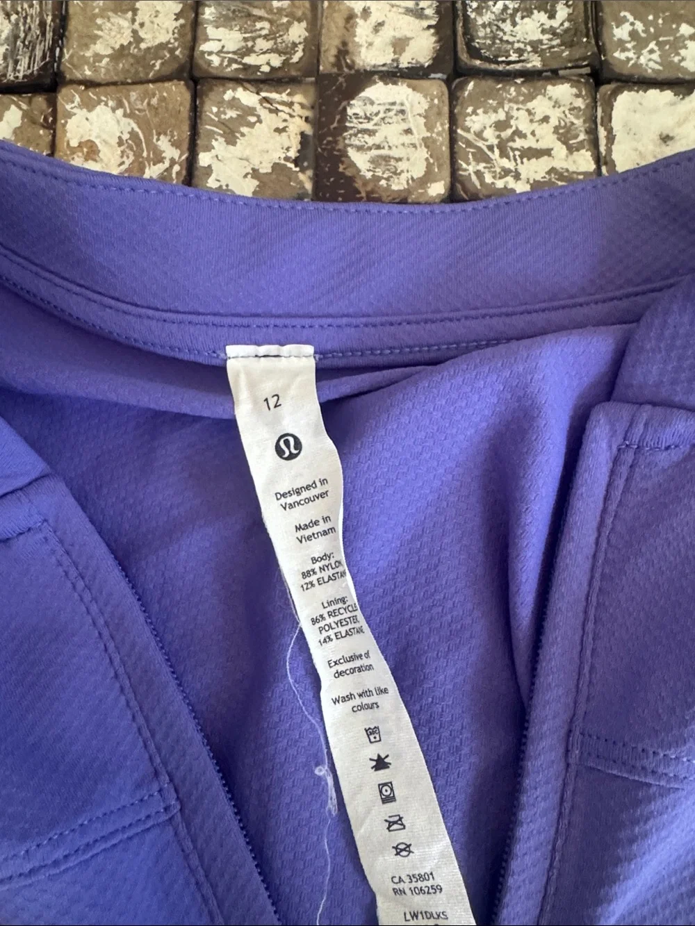 lululemon athletica Sleeveless Zip-Front Tank Top - Purple